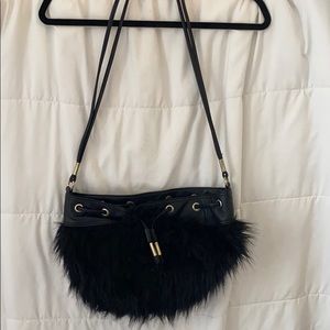 Faux fur crossbody